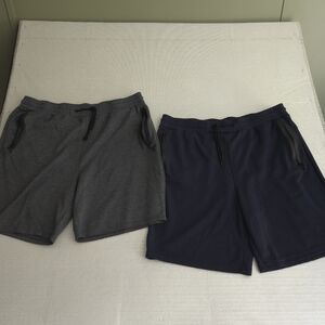 2 PAIRS Pure Champ Shorts Mens 3XL Zipper Pocket Athletic Drawstring